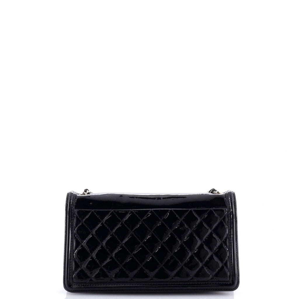 Boy Brick Flap Bag Striped Patent and Plexiglass Horizontal