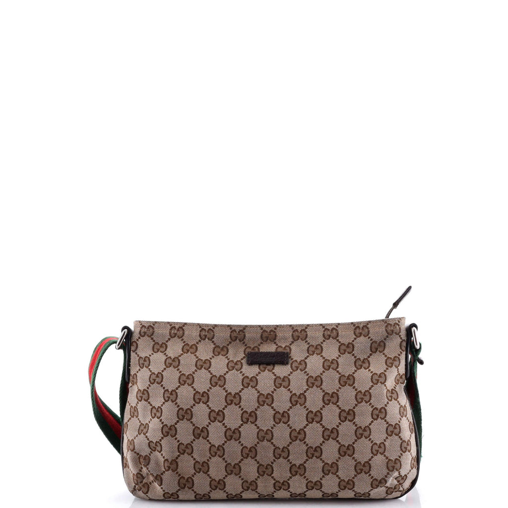 Web Strap Messenger Bag GG Canvas Small
