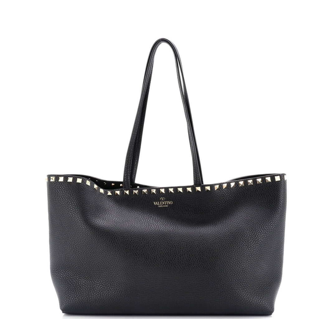 Rockstud Shopping Tote Leather Medium