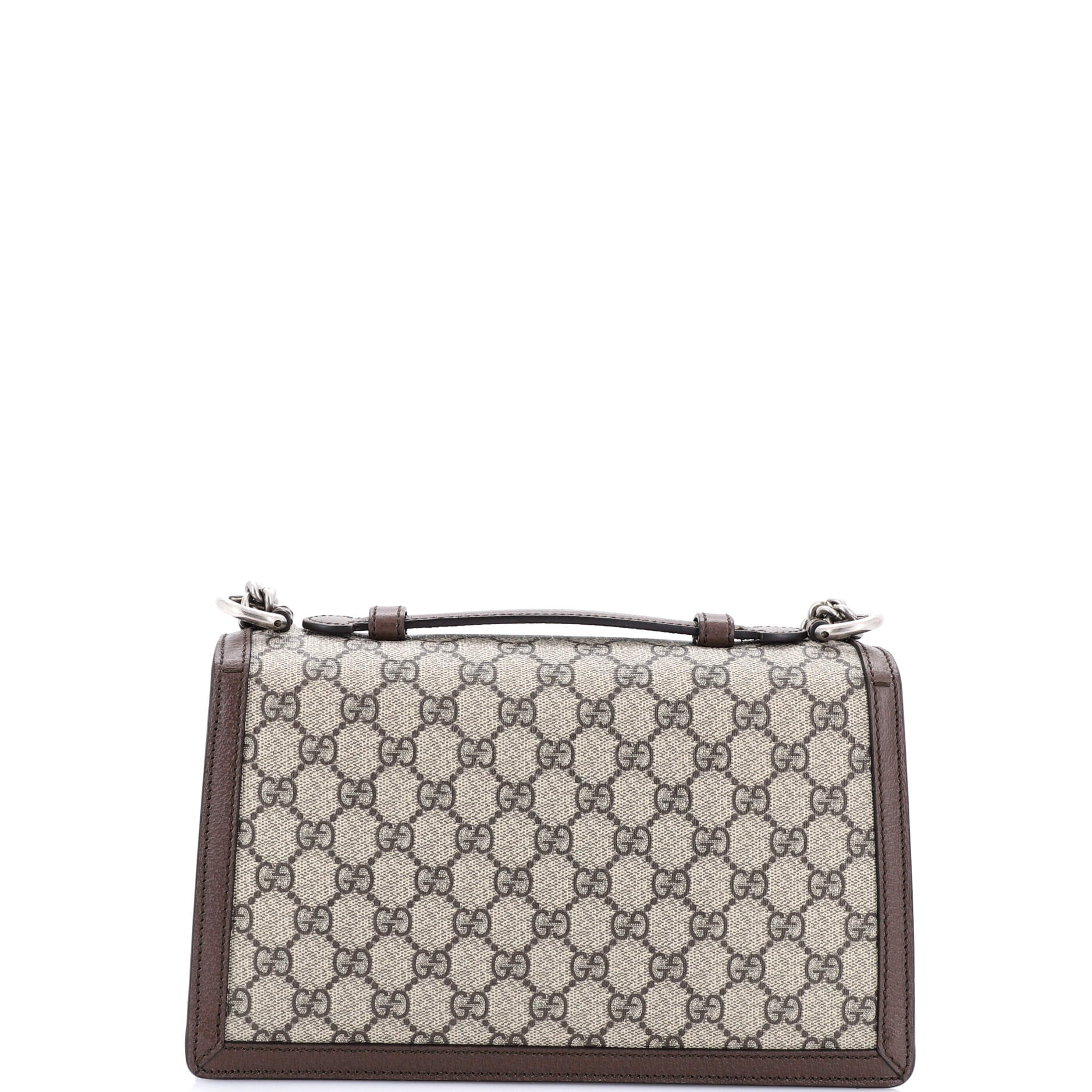Dionysus Top Handle Chain Bag GG Coated Canvas Small