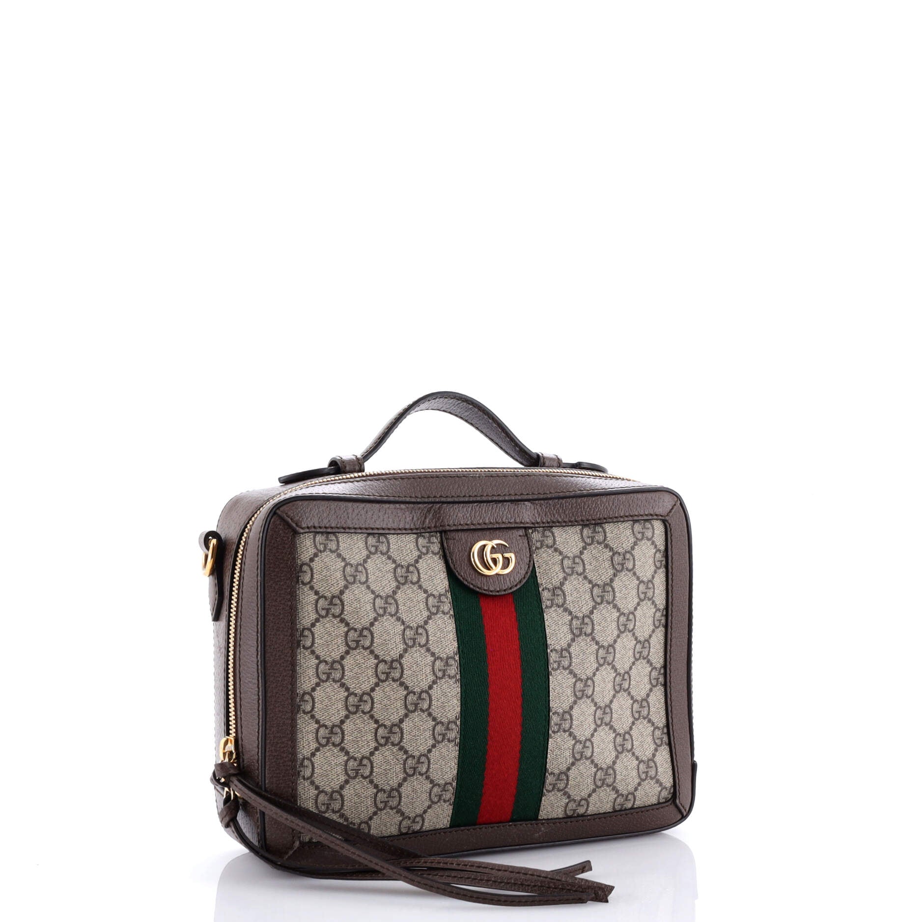 Ophidia Zip Around Camera Bag GG Coated Canvas Small