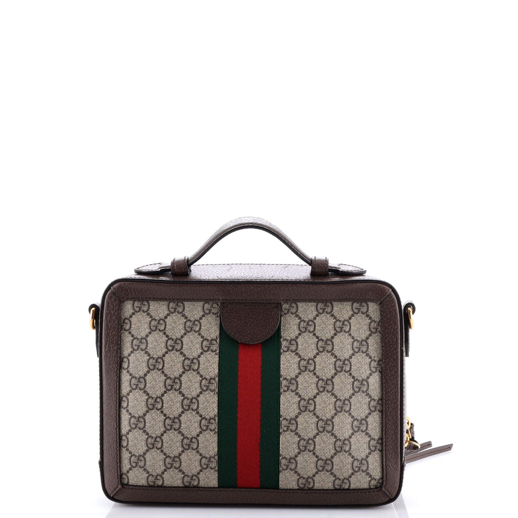 Ophidia Zip Around Camera Bag GG Coated Canvas Small
