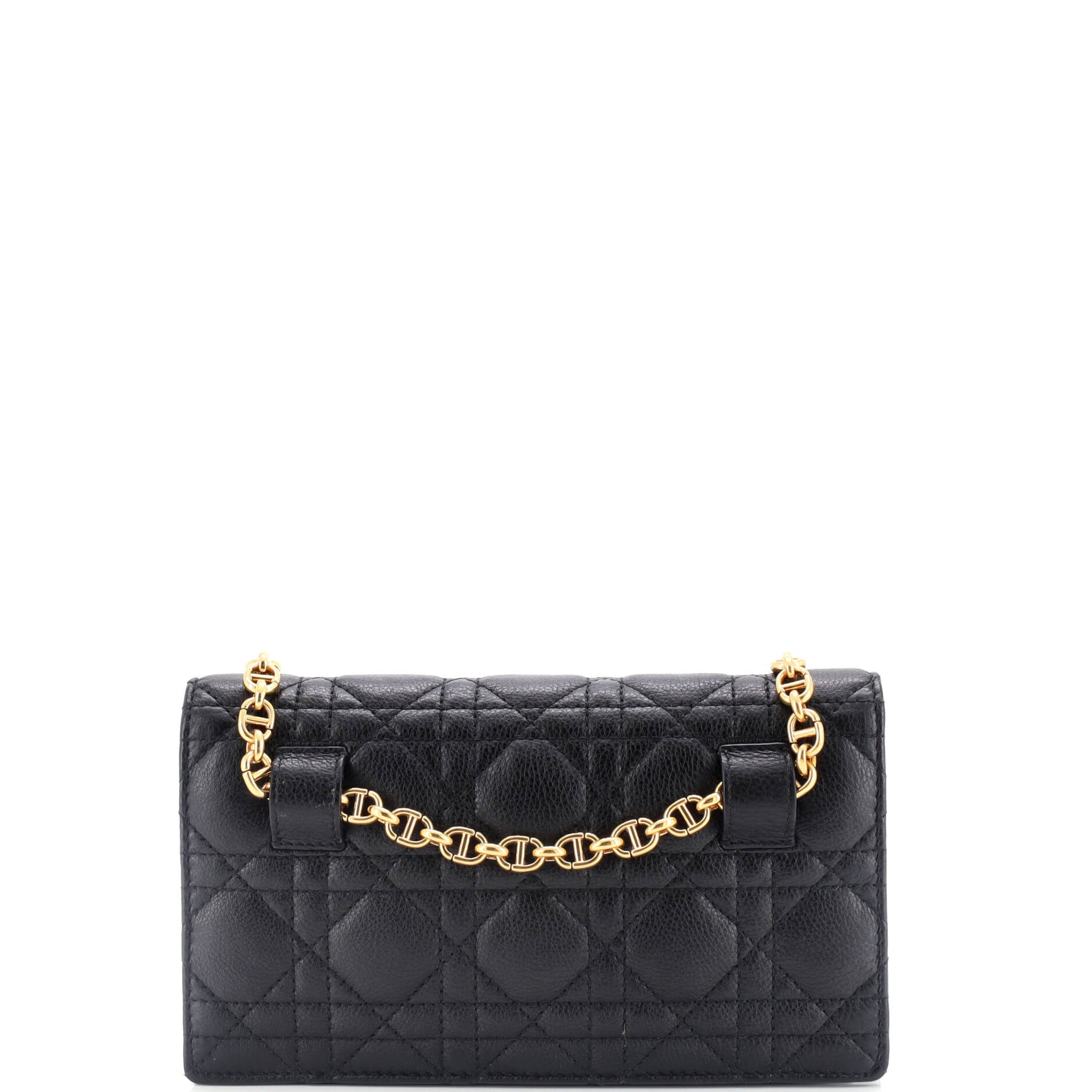 Caro Belt Pouch with Chain Cannage Quilt Calfskin