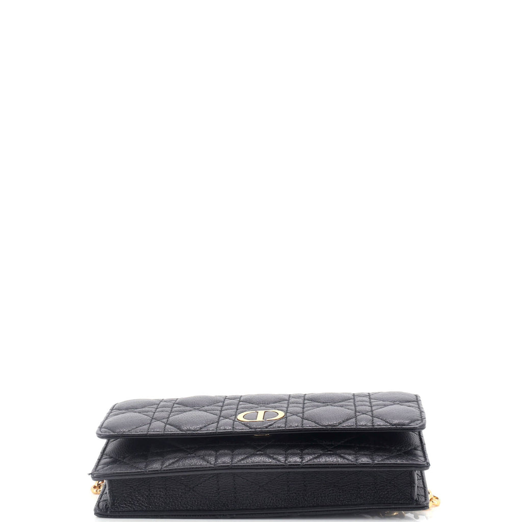 Caro Belt Pouch with Chain Cannage Quilt Calfskin