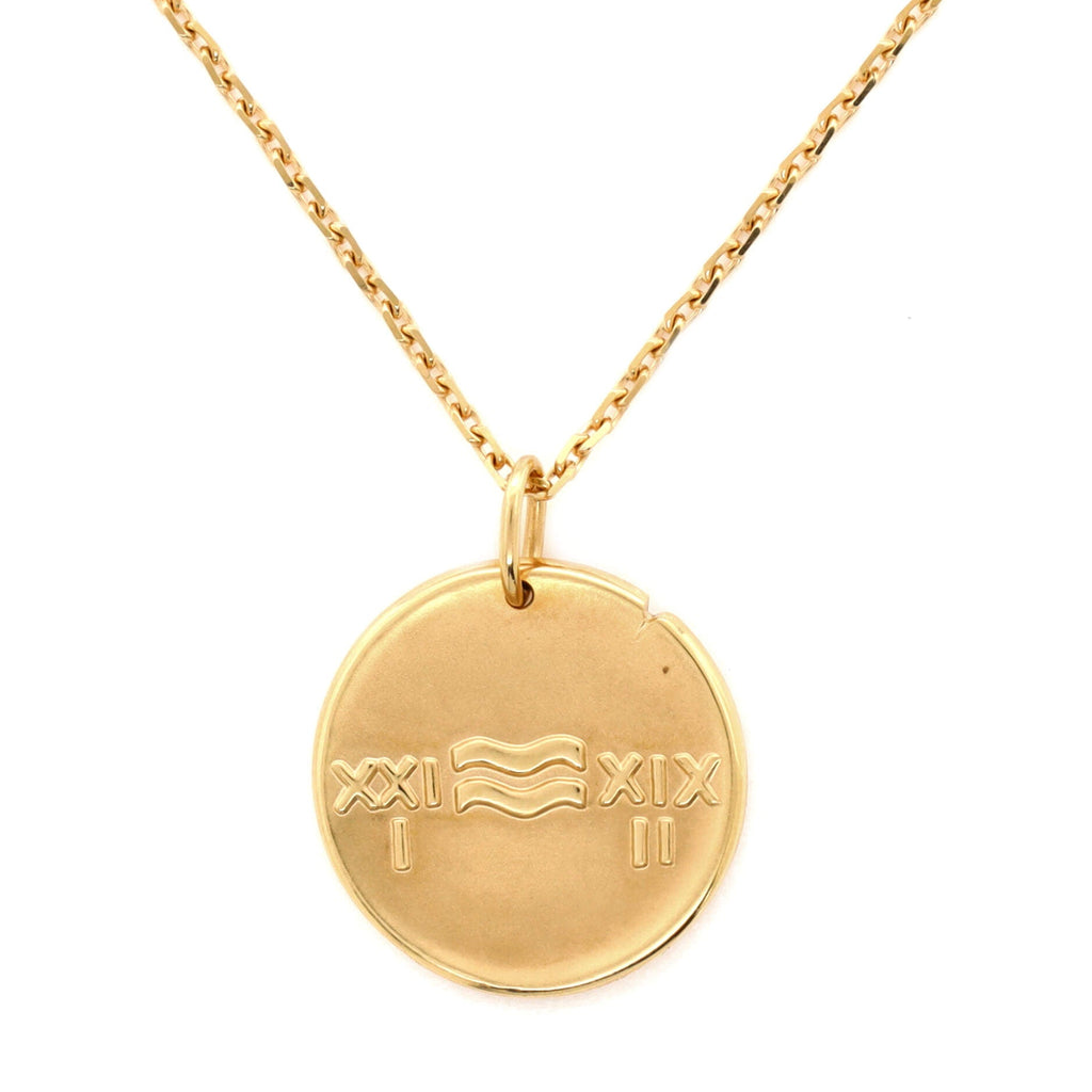 Zodiac Pendant Necklace 18K Yellow Gold