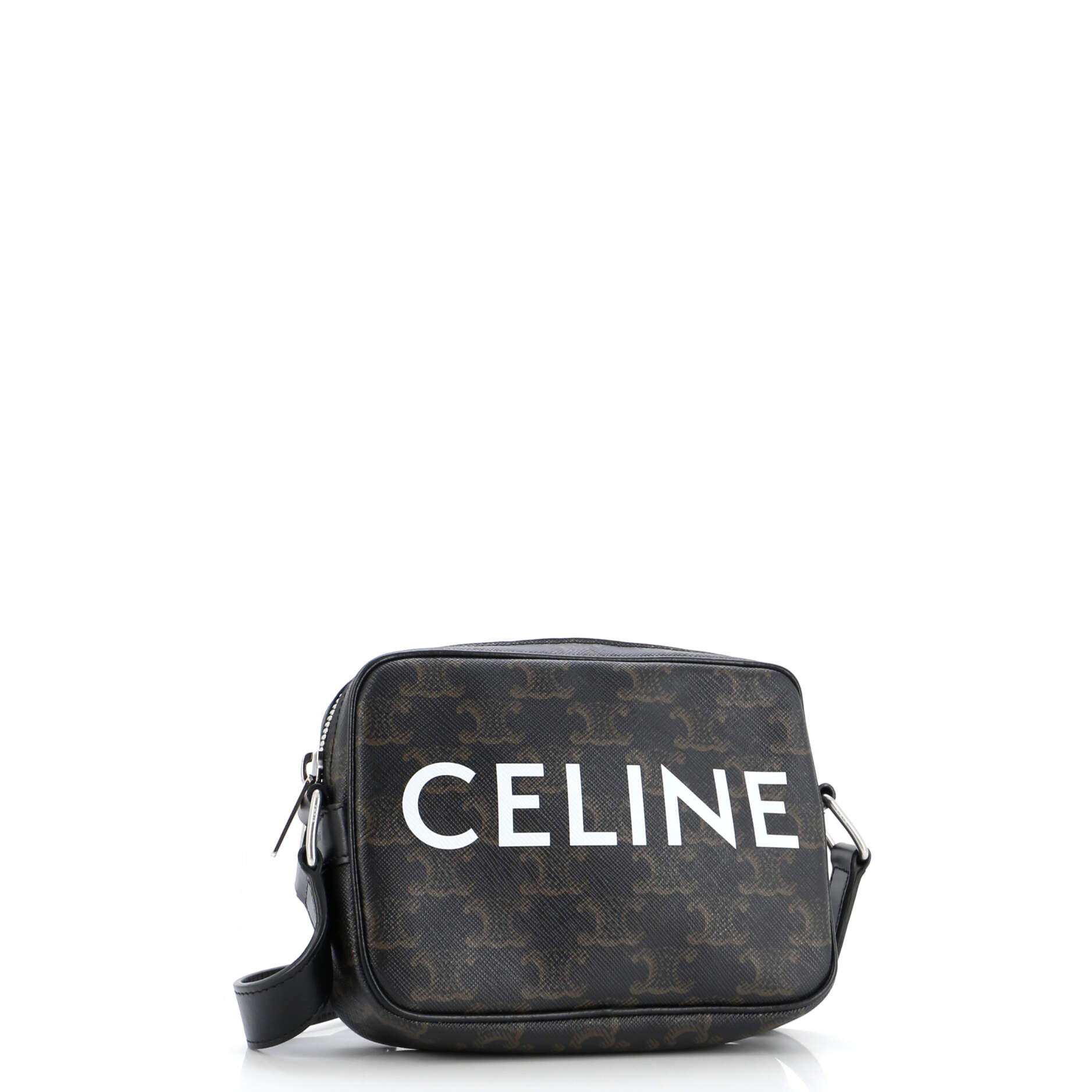 Logo Messenger Bag Triomphe Coated Canvas Mini