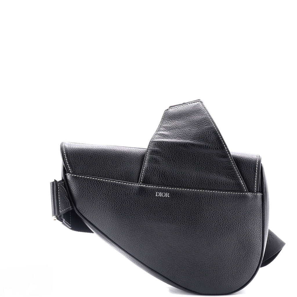 Shawn Stussy Saddle Crossbody Bag Leather with Applique