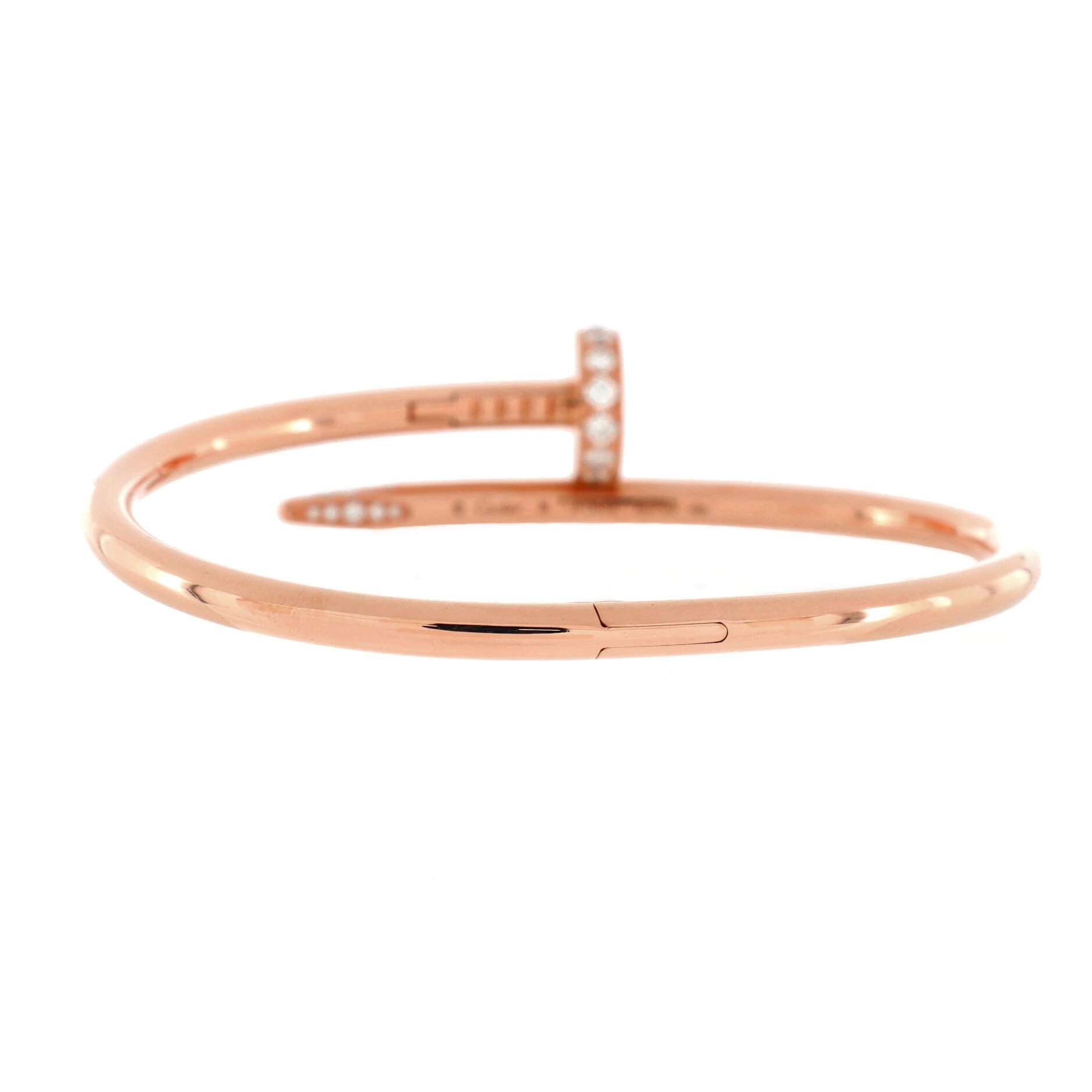 Juste un Clou Bracelet 18K Rose Gold with Diamonds Classic