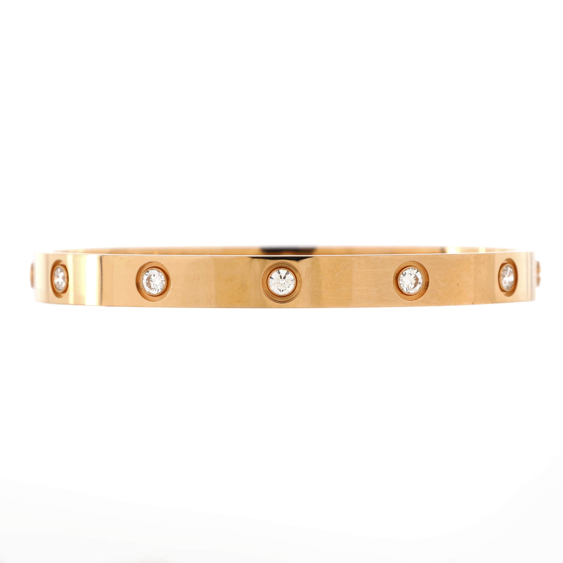 Love 10 Diamond Bracelet 18K Rose Gold with Diamonds