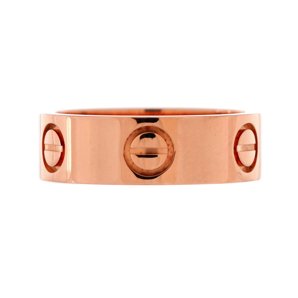 Love Band Ring 18K Rose Gold