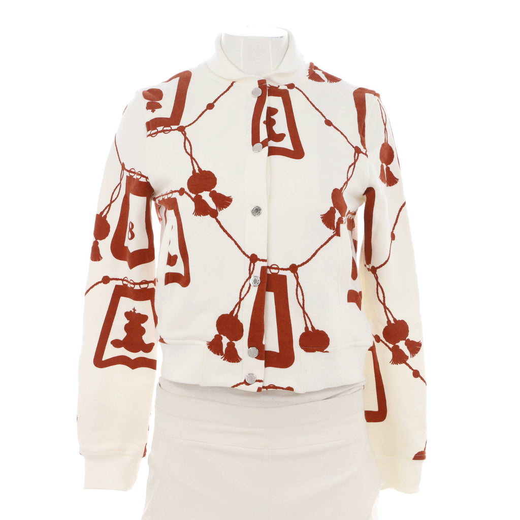 Women's Button Up Jacket Printed Cotton