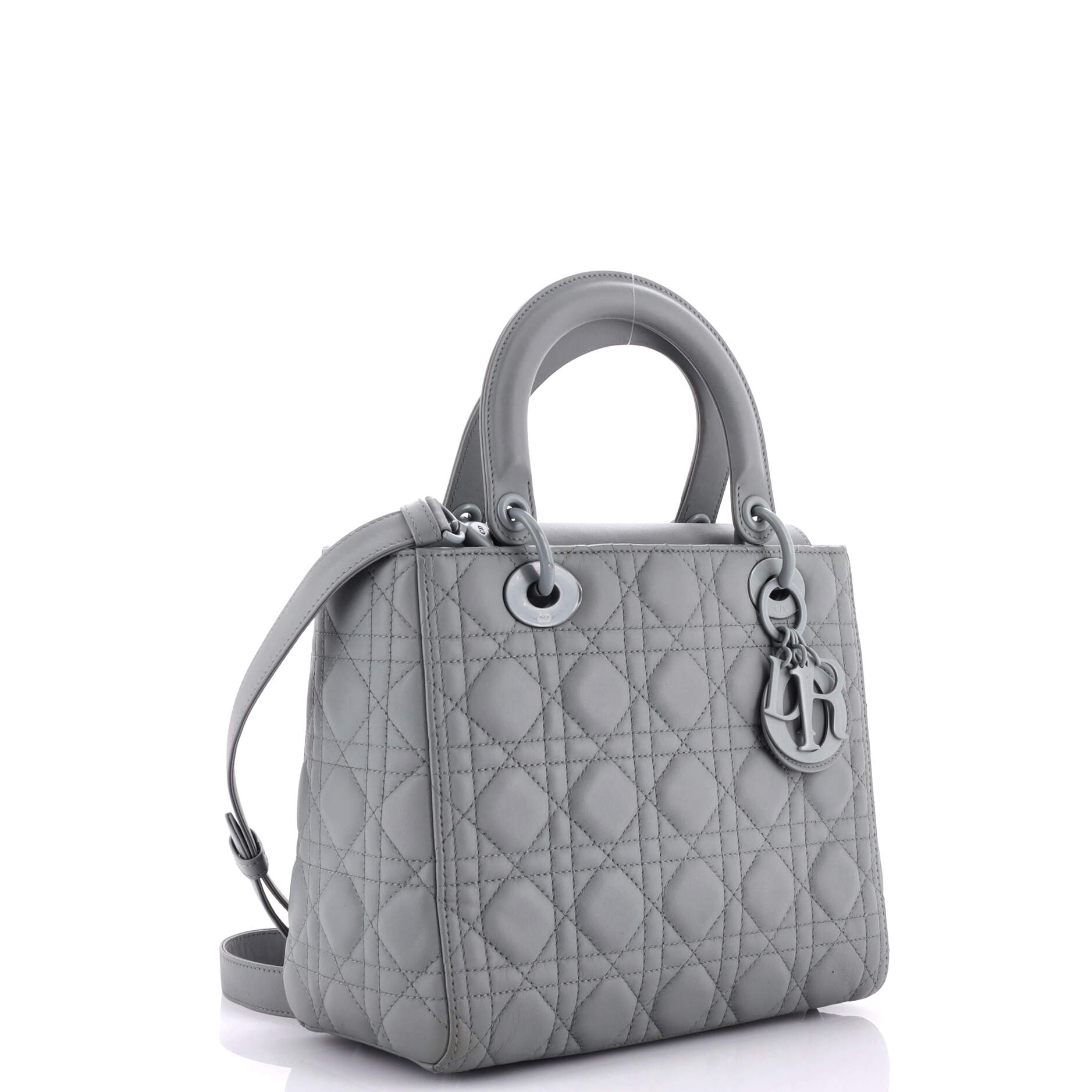 Ultra Matte Lady Dior Bag Cannage Quilt Calfskin Medium