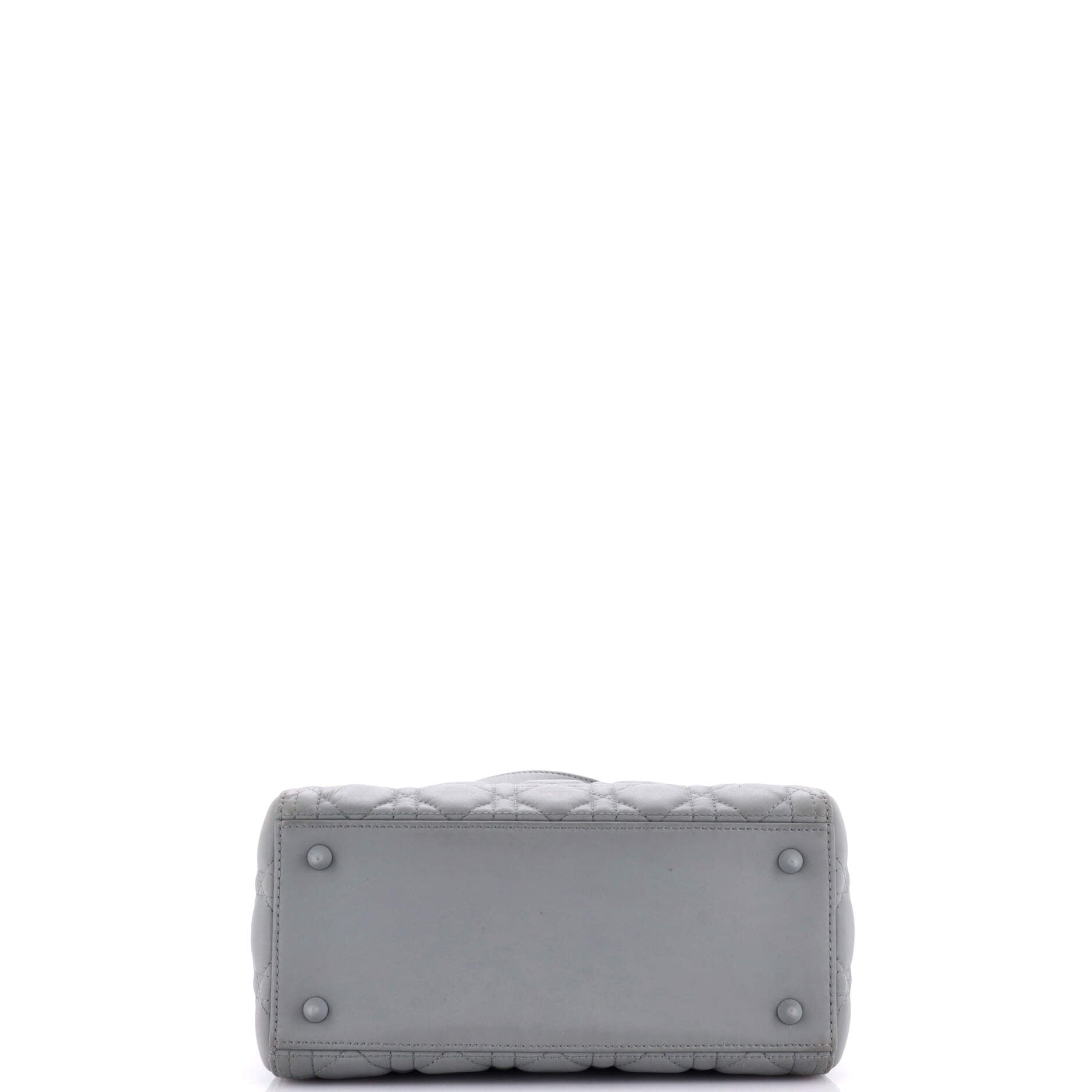 Ultra Matte Lady Dior Bag Cannage Quilt Calfskin Medium