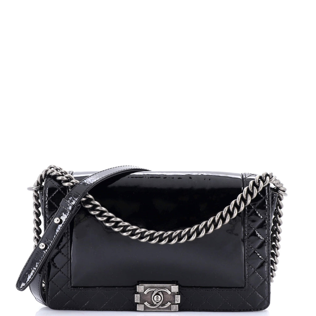 Reverso Boy Flap Bag Patent New Medium