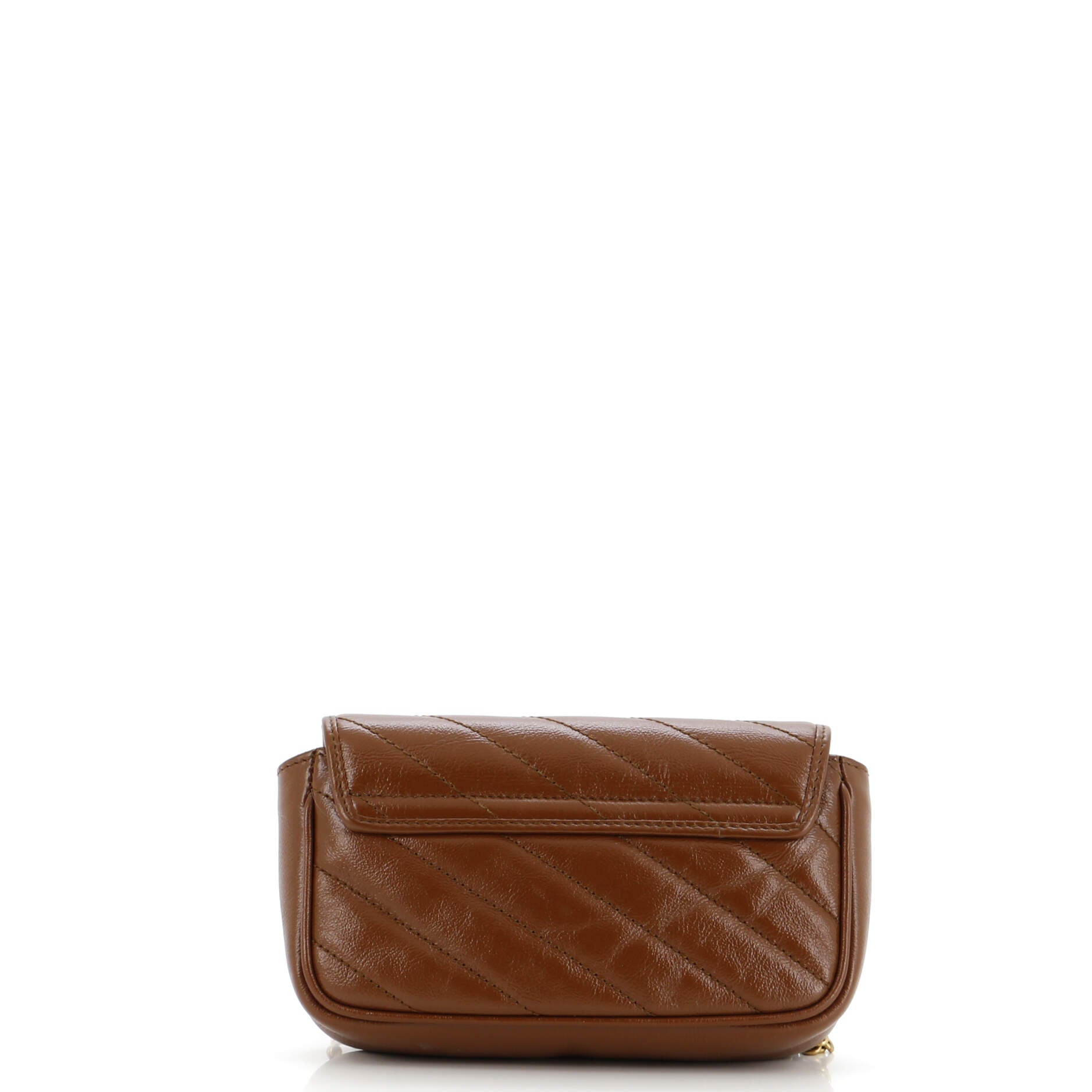GG Marmont Flap Bag Diagonal Quilted Leather Super Mini