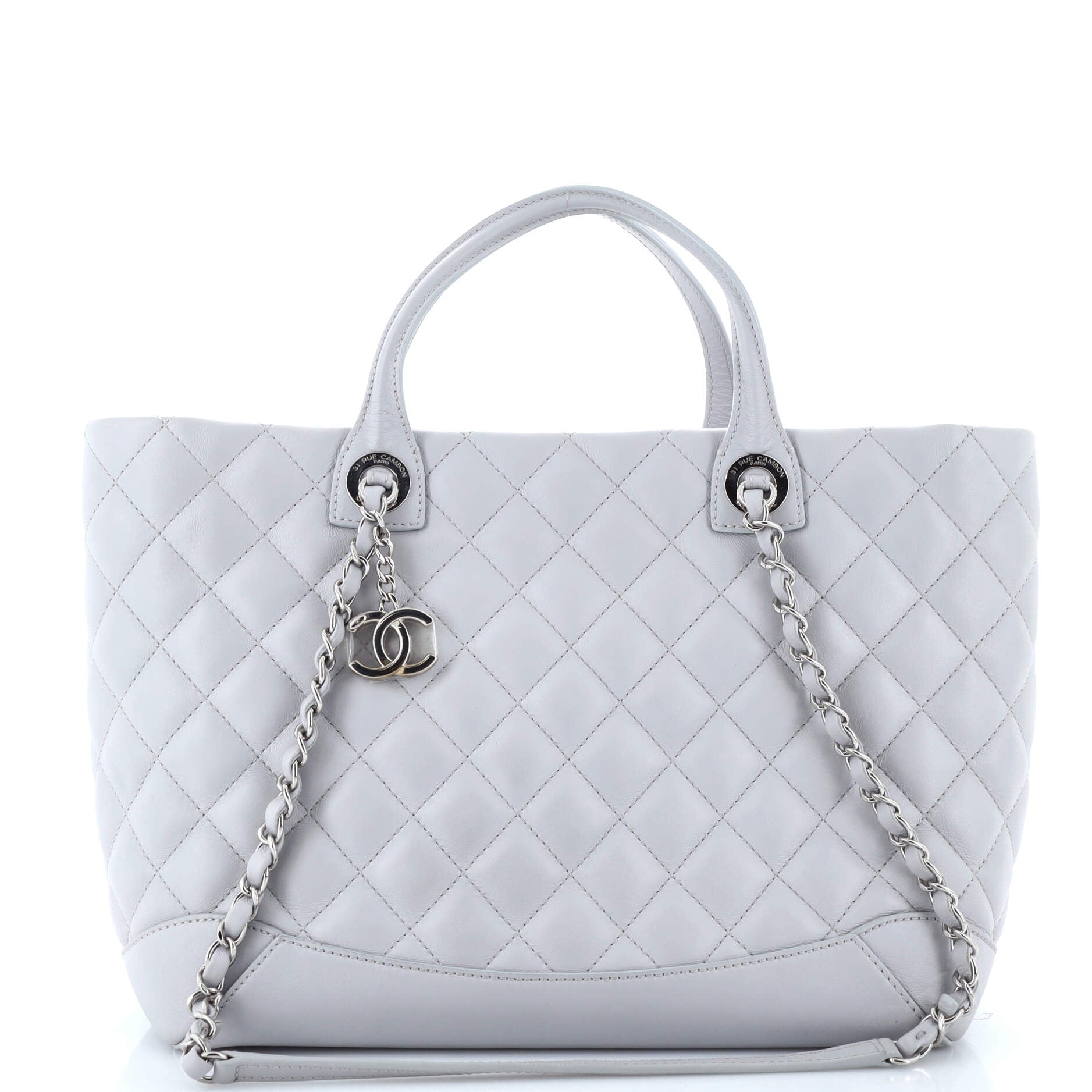 Easy Shopping Tote Quilted Calfskin Large
