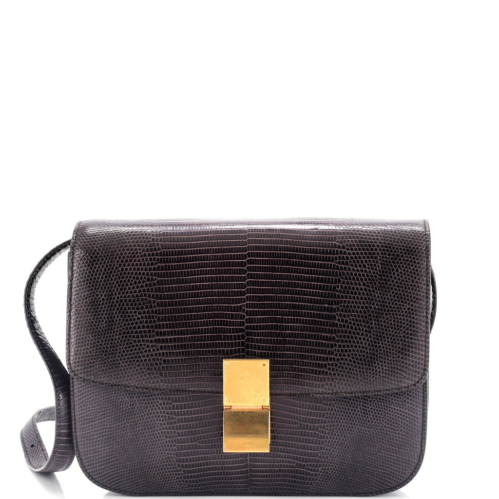 Classic Box Bag Lizard Medium