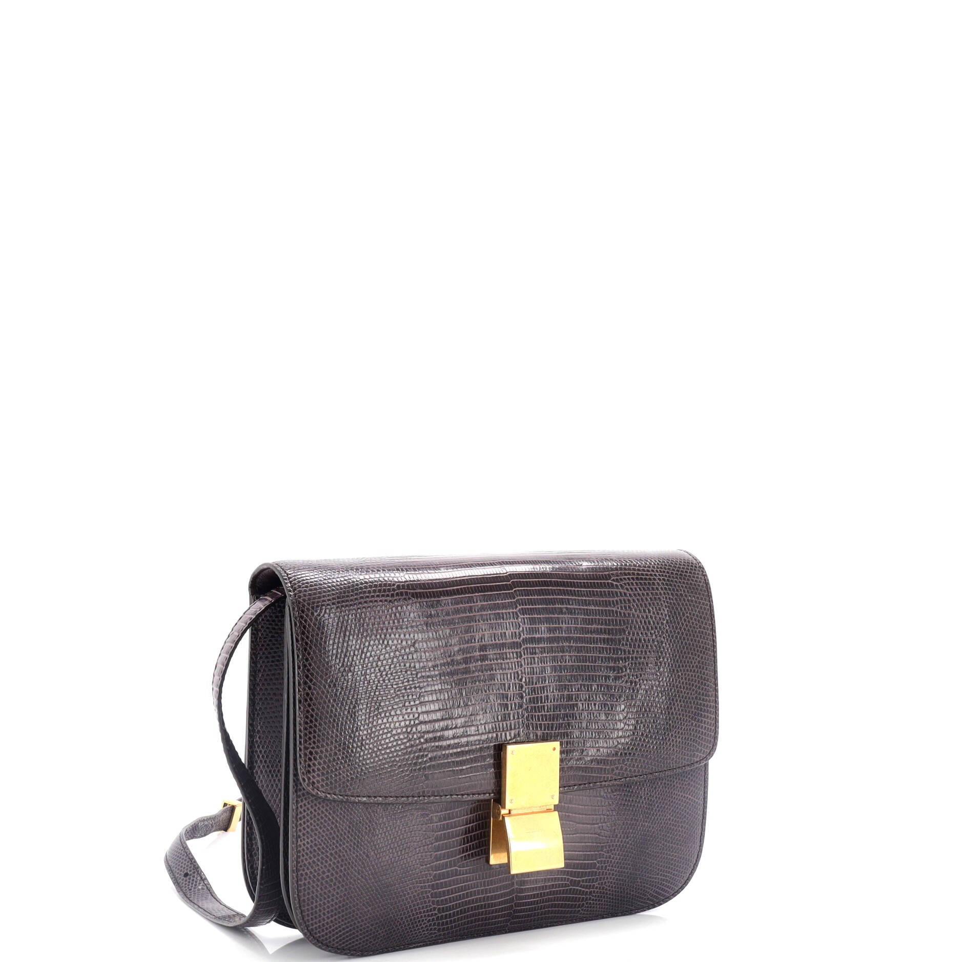 Classic Box Bag Lizard Medium