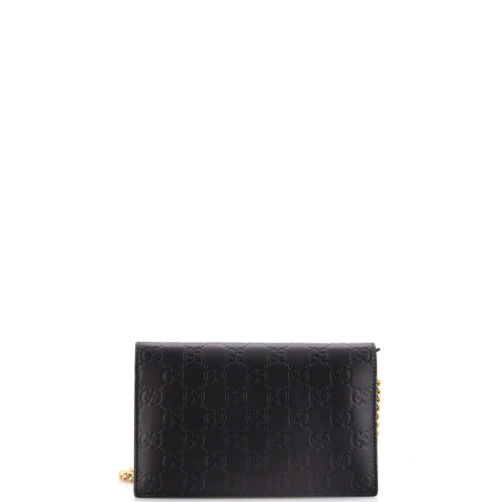 Icon Wallet on Chain Guccissima Leather