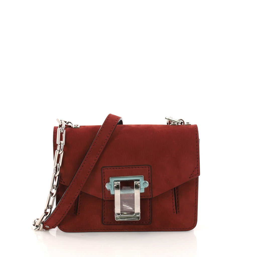 Hava Chain Shoulder Bag Nubuck Mini