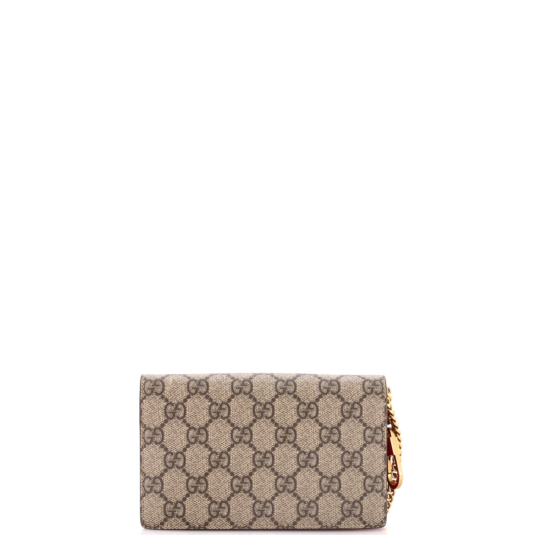 Cherries Wallet on Chain GG Coated Canvas Mini