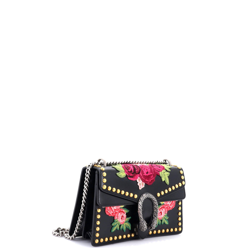 Dionysus Bag Embroidered Studded Leather Small