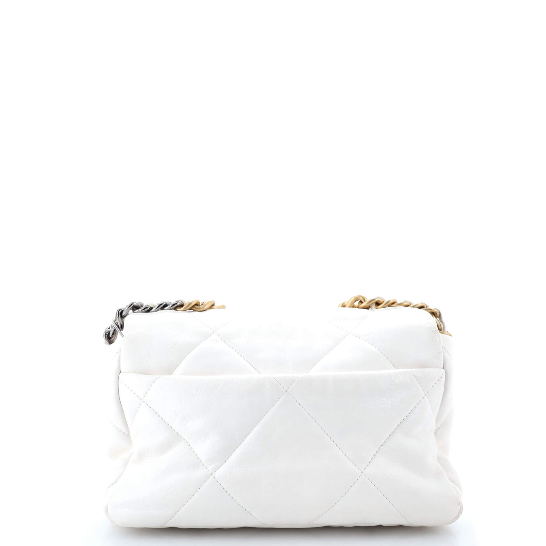 19 Flap Bag Quilted Leather Medium