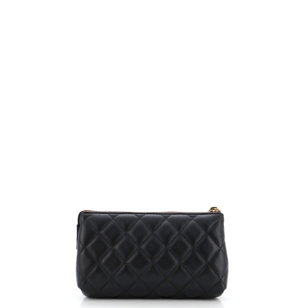 Zipped Pouch Quilted Lambskin Mini