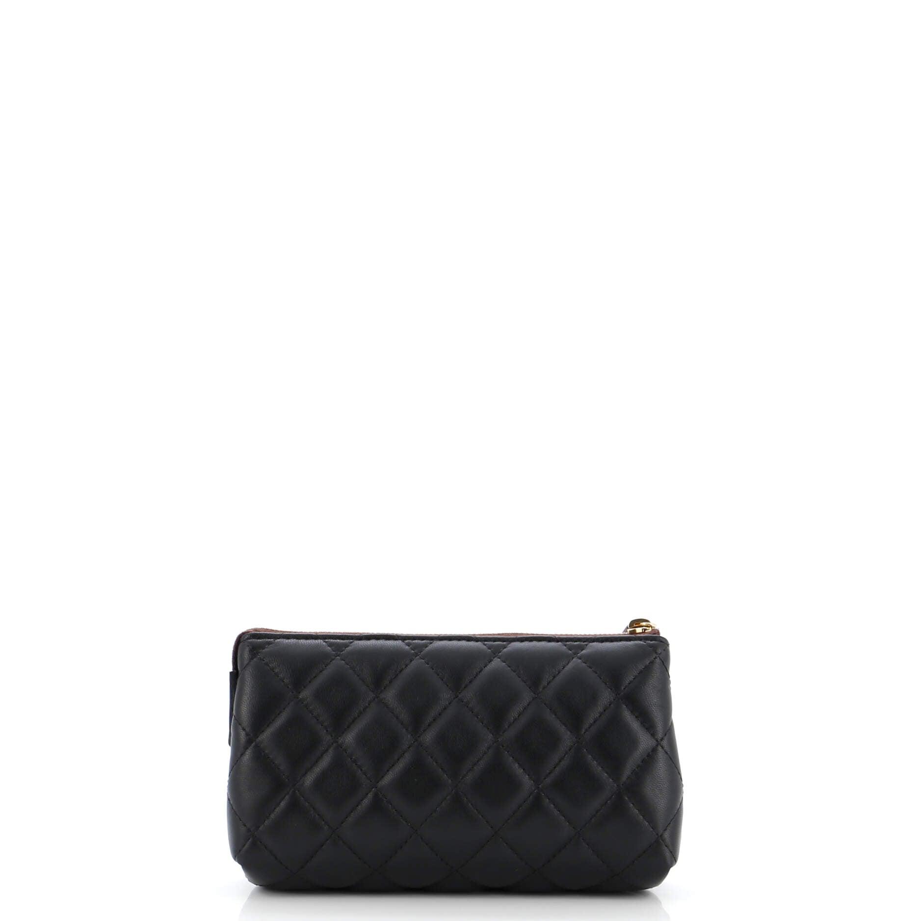 Zipped Pouch Quilted Lambskin Mini