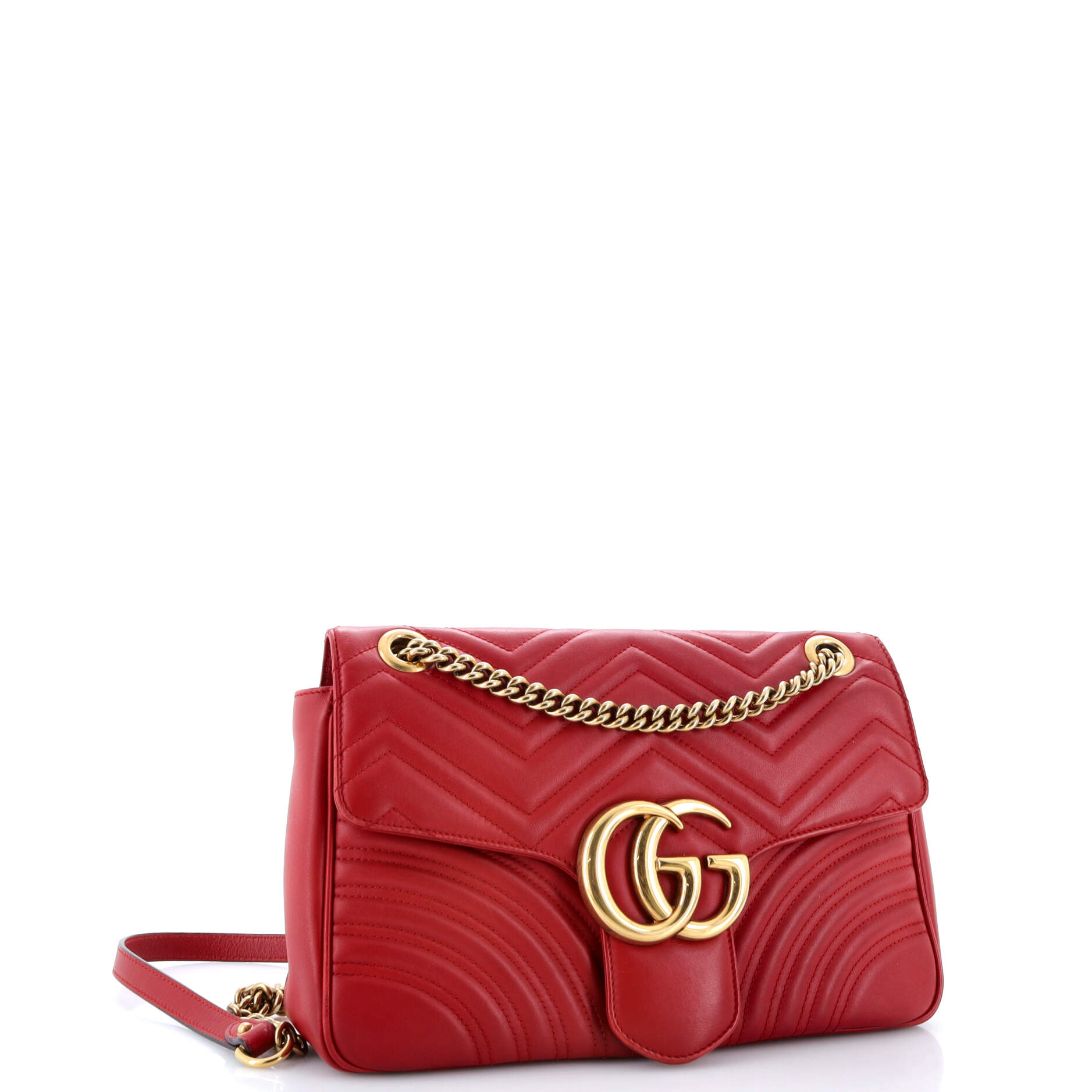 GG Marmont Flap Bag Matelasse Leather Medium