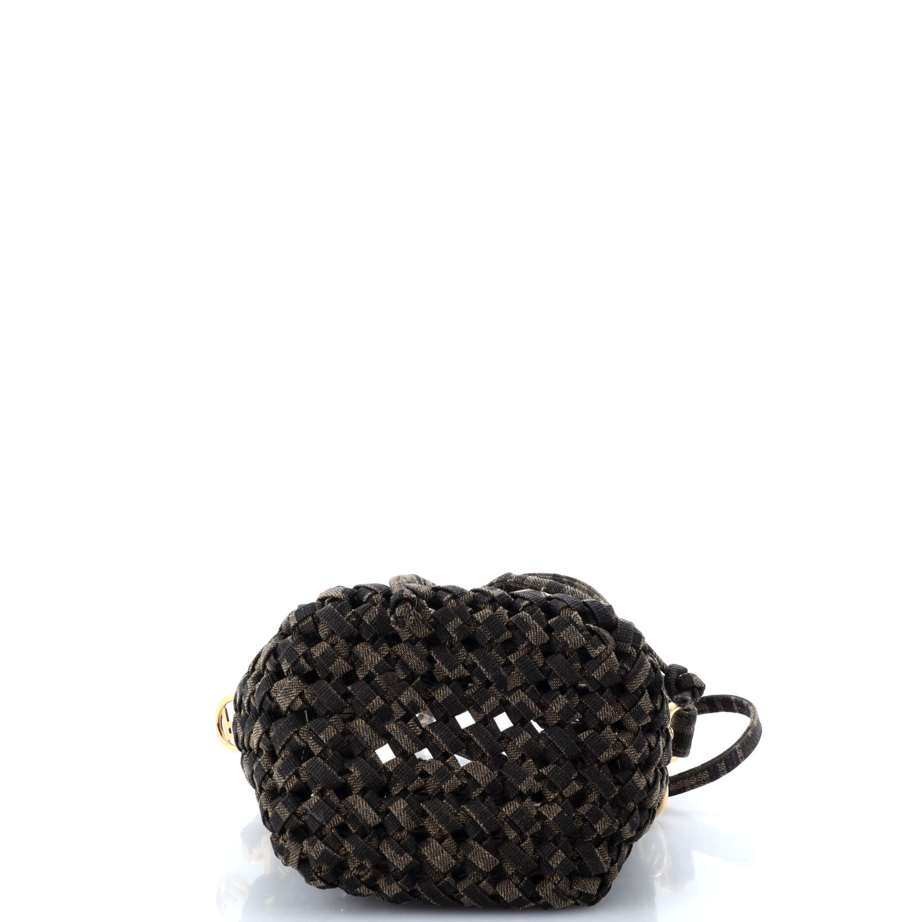 Mon Tresor Bucket Bag Jacquard Interlace Fabric Mini