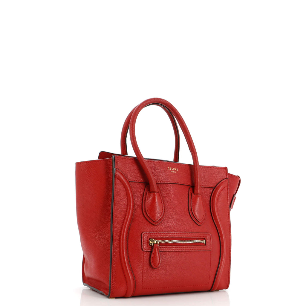 Luggage Bag Grainy Leather Micro