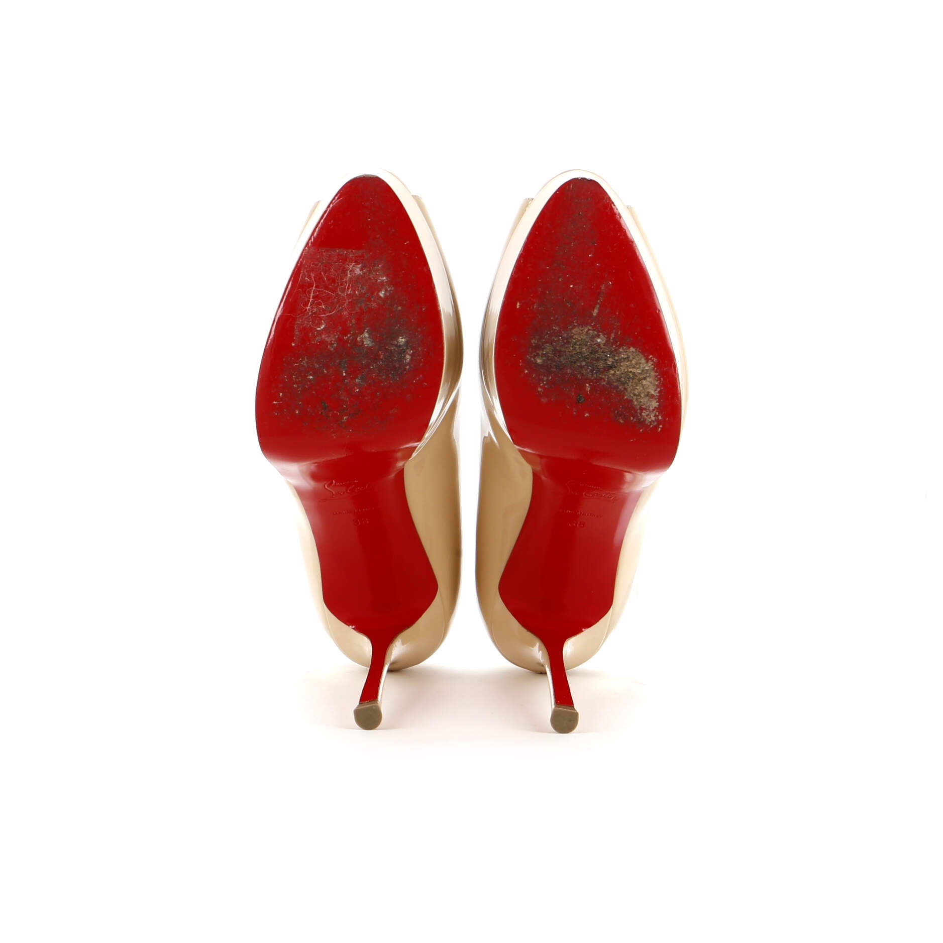 Women's Fetish Peep Pumps Patent 130