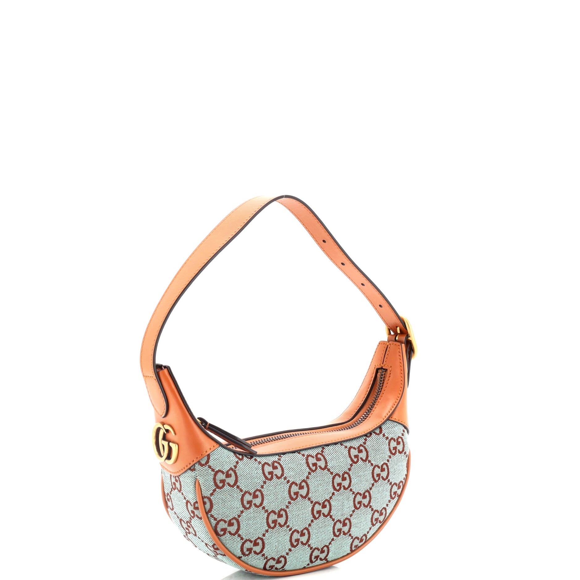 Ophidia Zip Hobo GG Coated Canvas with Leather Mini
