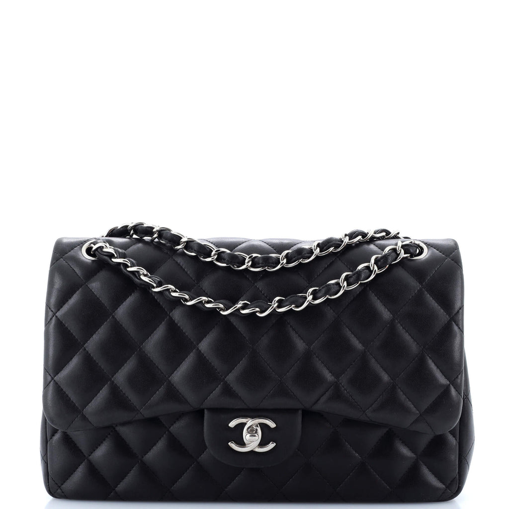 Classic Double Flap Bag Quilted Lambskin Jumbo