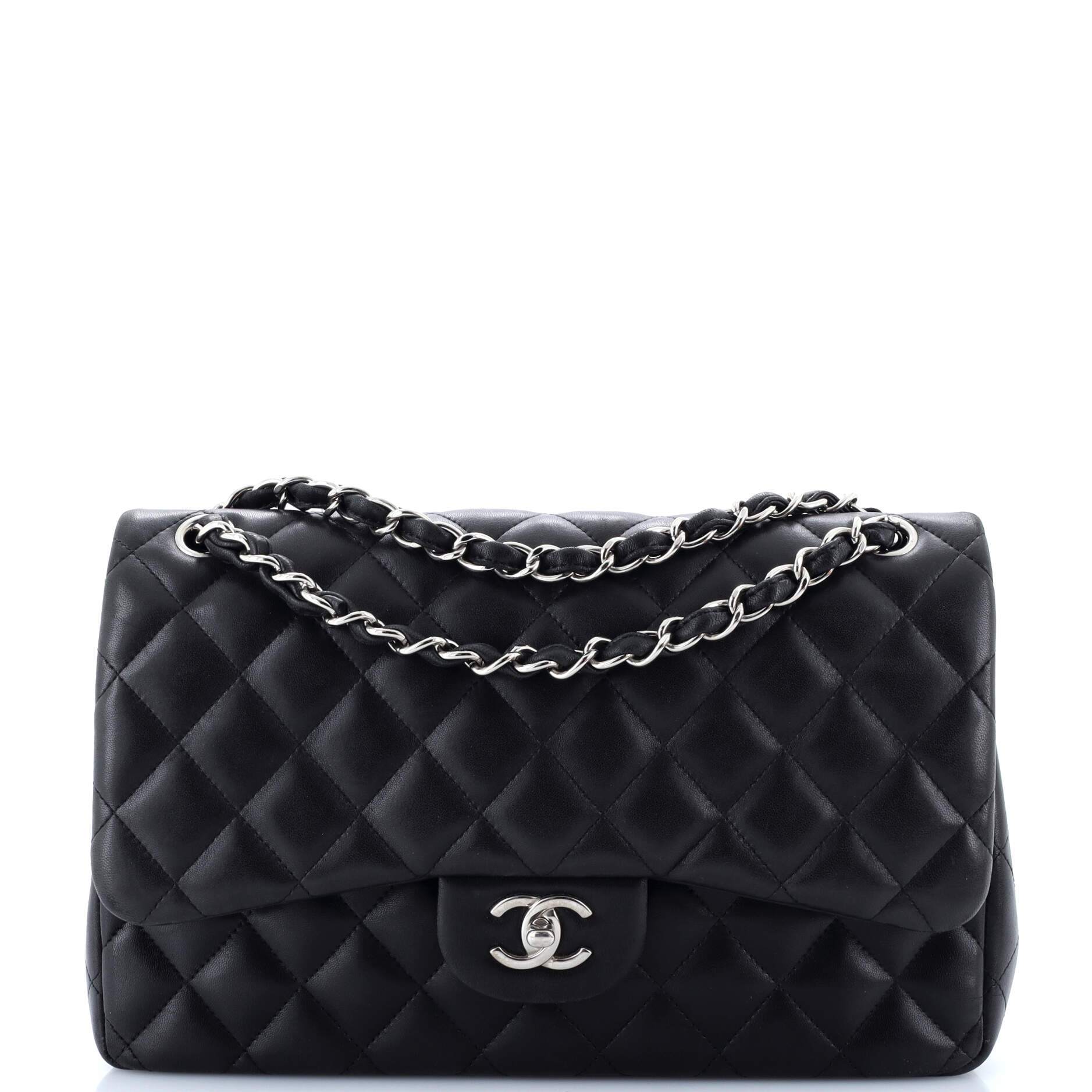 Classic Double Flap Bag Quilted Lambskin Jumbo