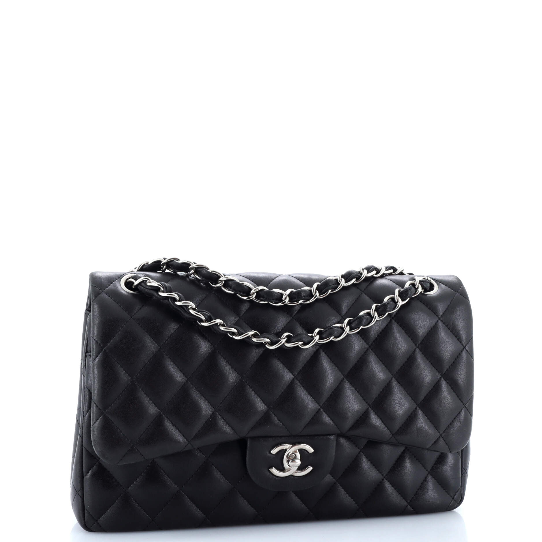 Classic Double Flap Bag Quilted Lambskin Jumbo