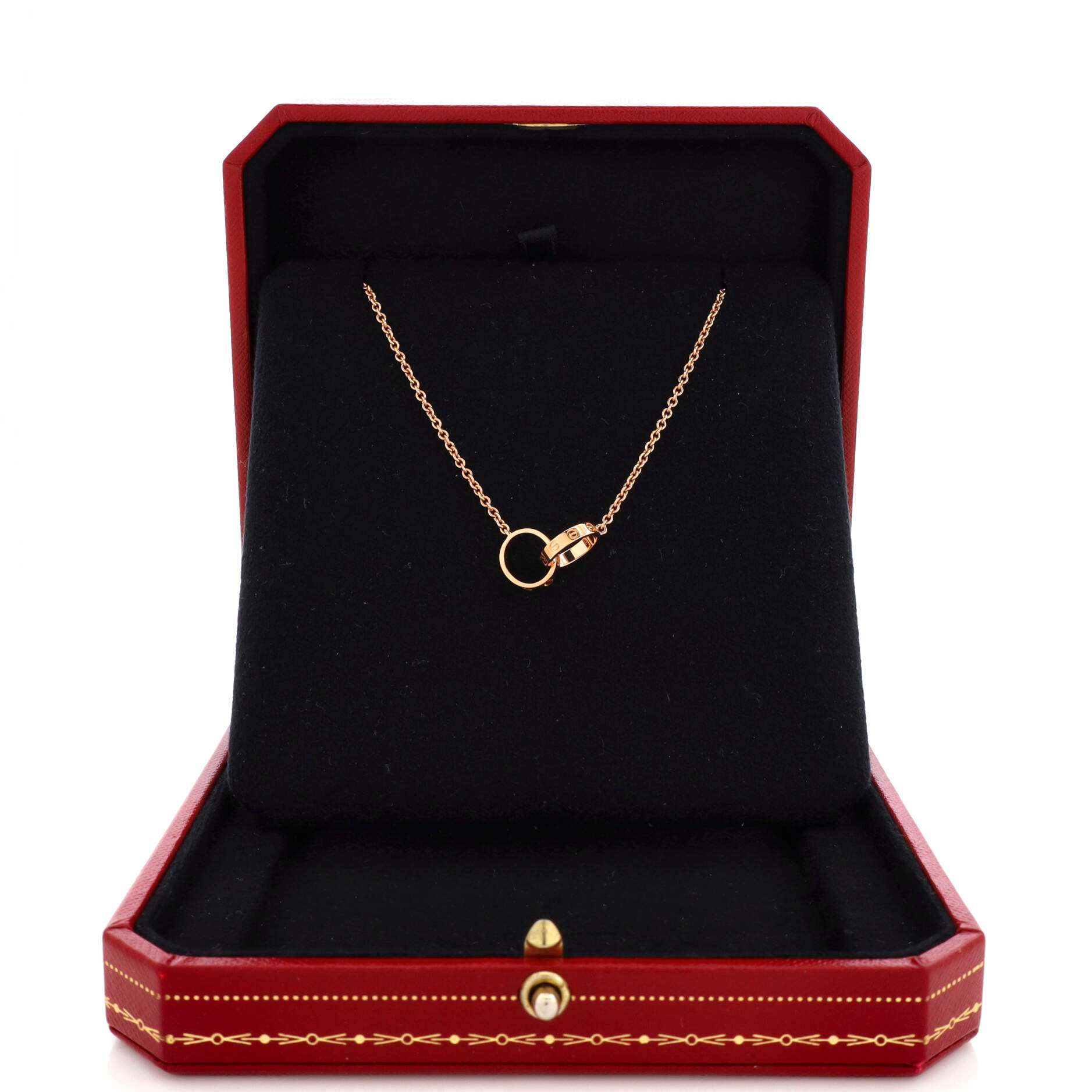 Love Interlocking Necklace 18K Rose Gold