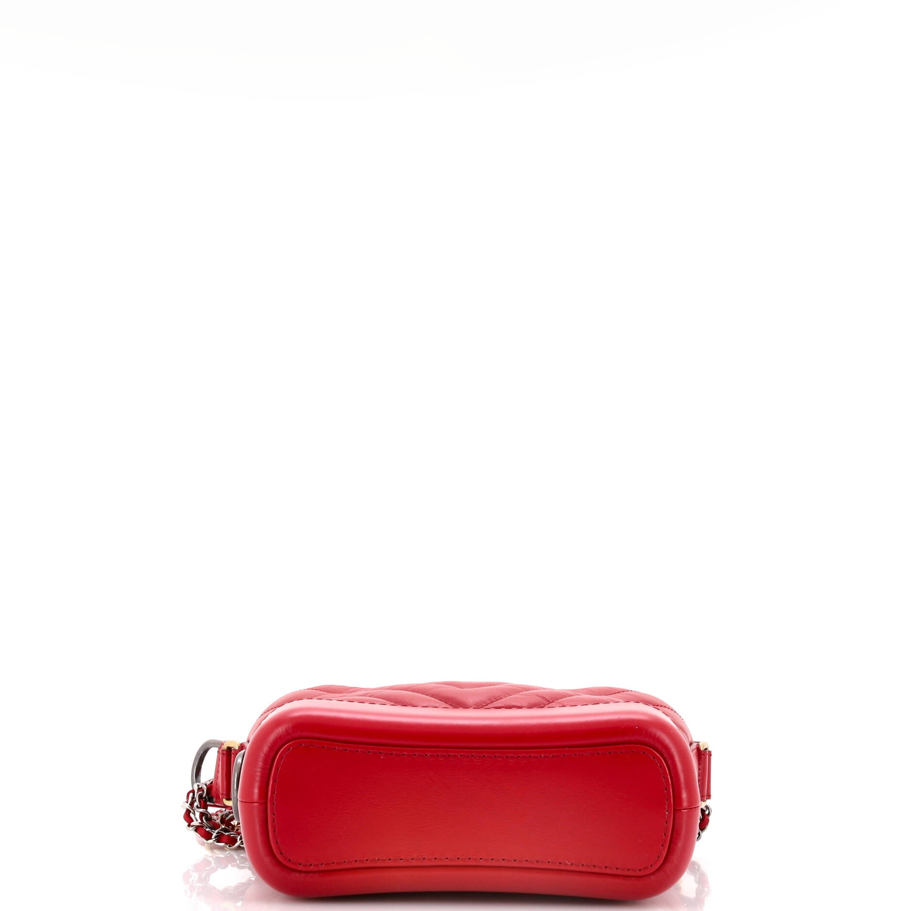 Gabrielle Hobo Chevron Aged Calfskin Small