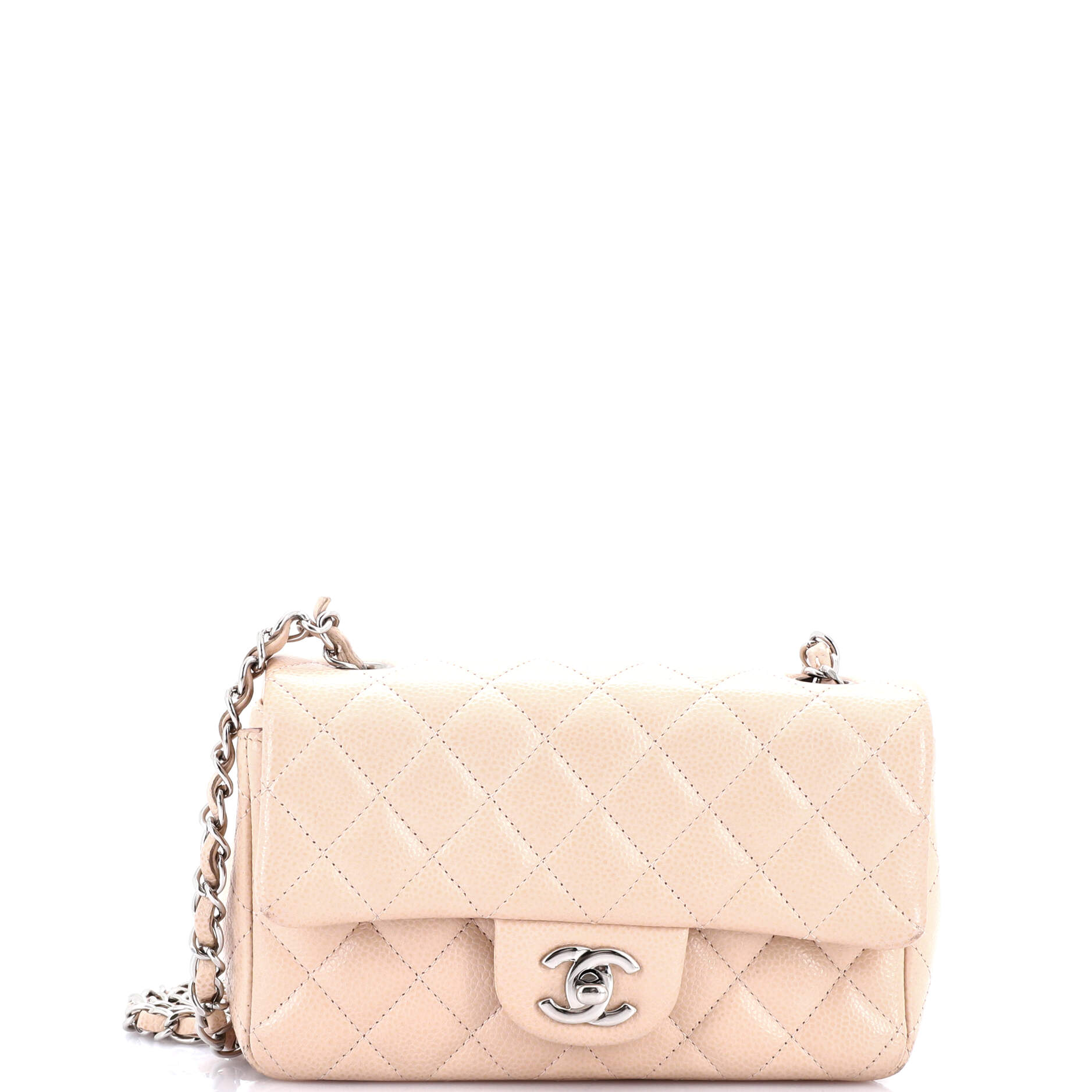 Classic Single Flap Bag Quilted Caviar Mini