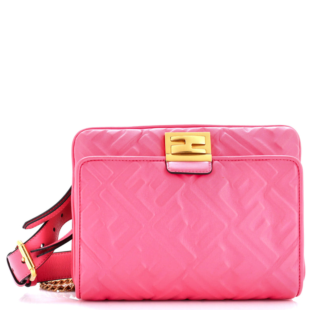 Upside Down Bag Zucca Embossed Leather
