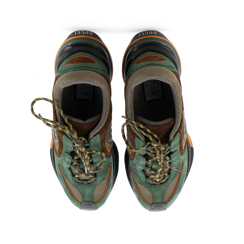 Run Sneakers Technical Fabric and Suede
