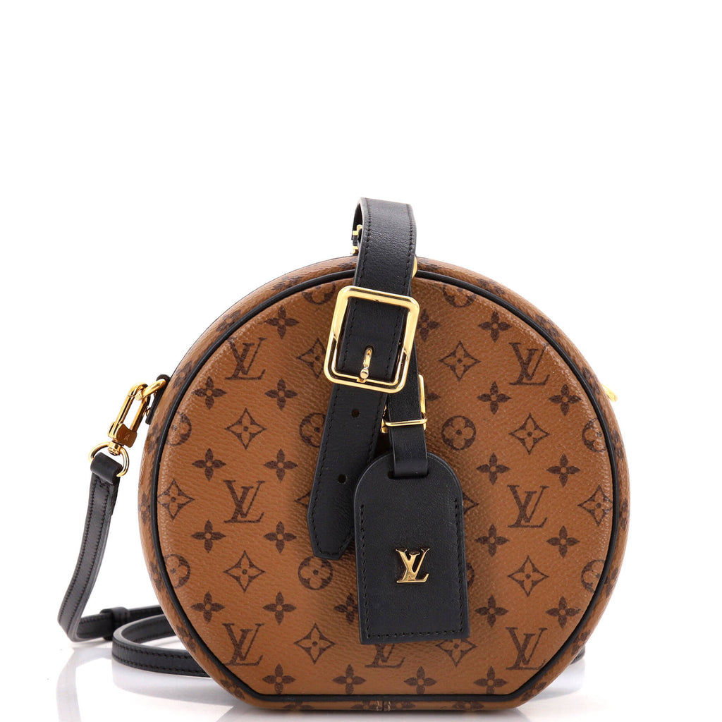Petite Boite Chapeau Bag Reverse Monogram Canvas