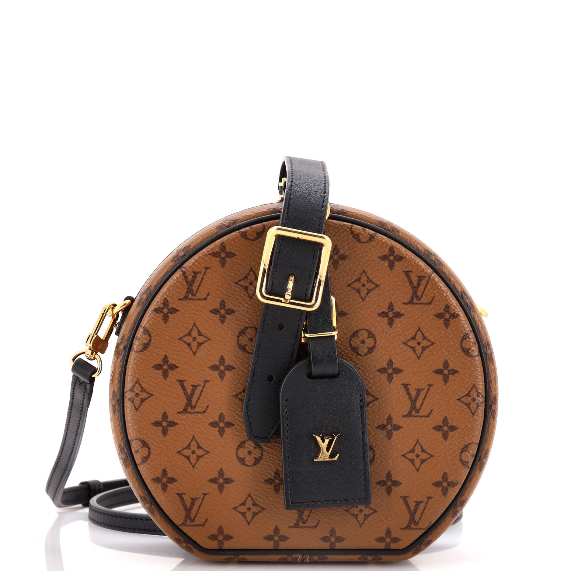 Petite Boite Chapeau Bag Reverse Monogram Canvas