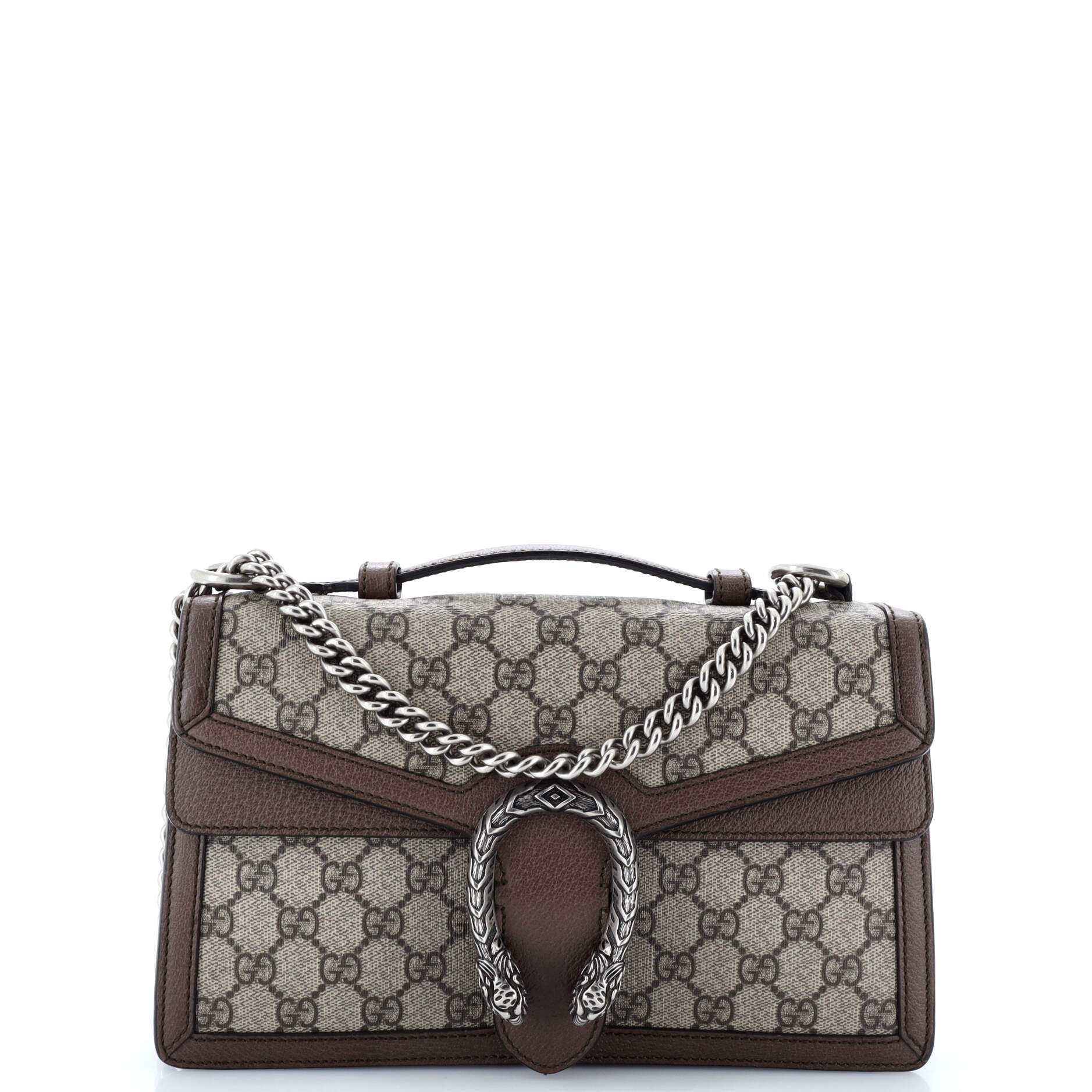 Dionysus Top Handle Chain Bag GG Coated Canvas Small