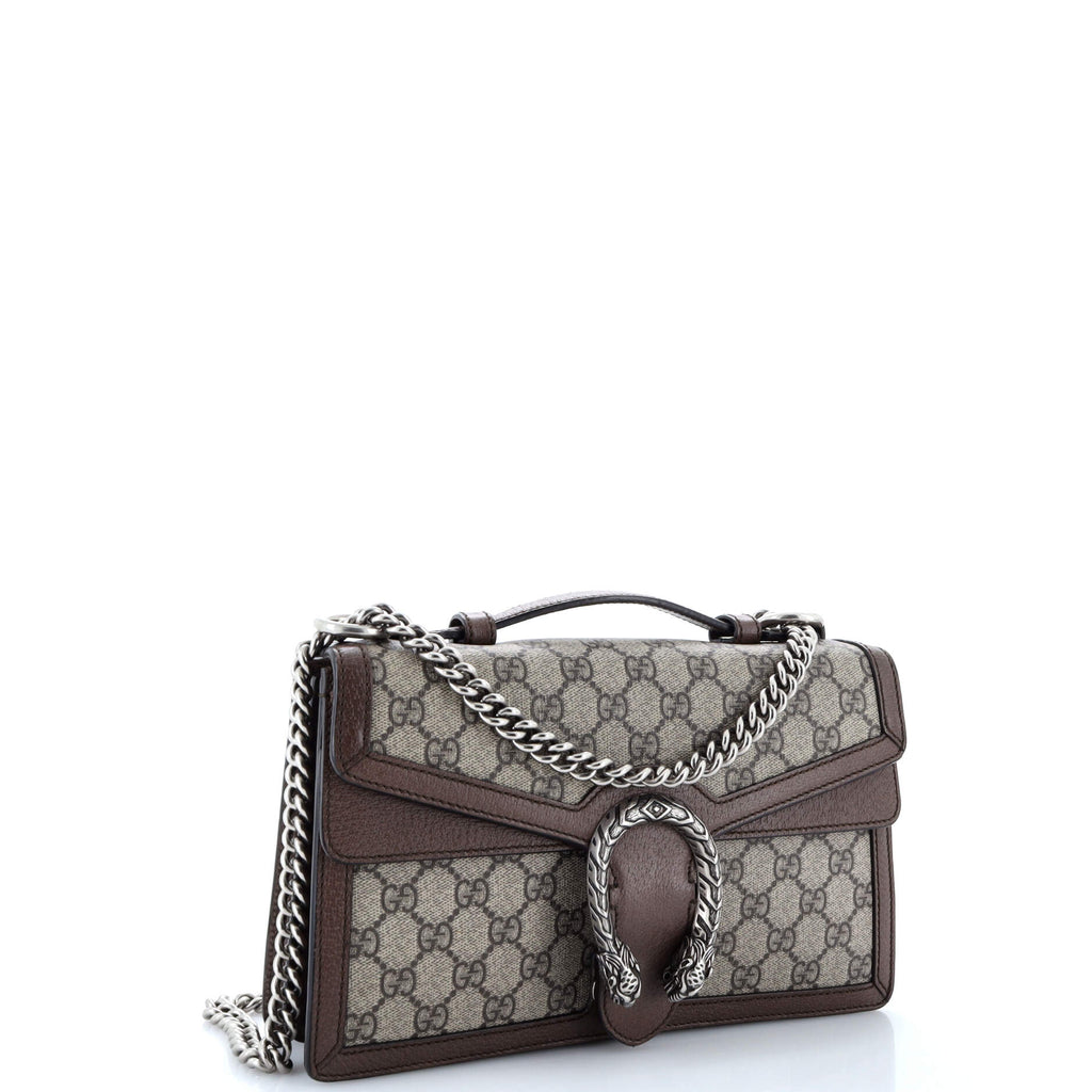Dionysus Top Handle Chain Bag GG Coated Canvas Small