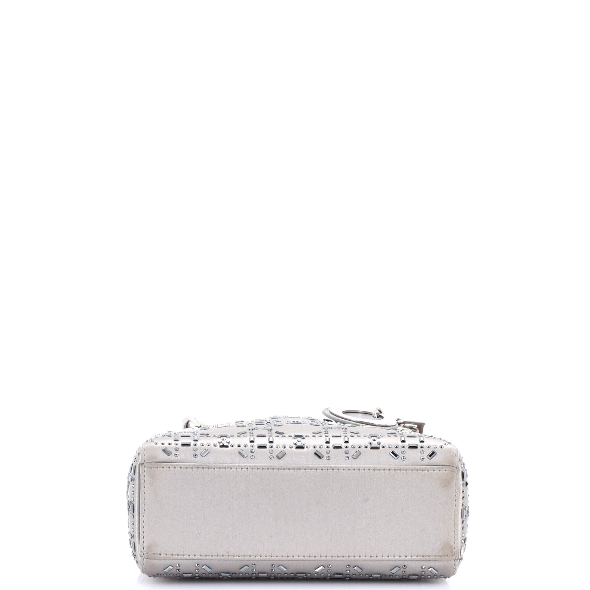 Lady Dior Bag Crystal Embellished Cannage Quilt Satin Mini