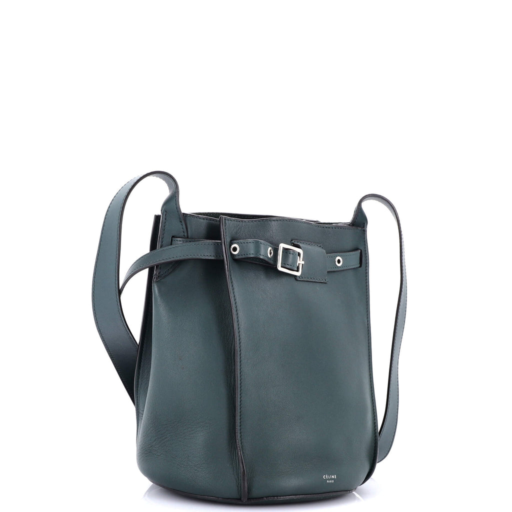 Long Strap Big Bag Bucket Leather