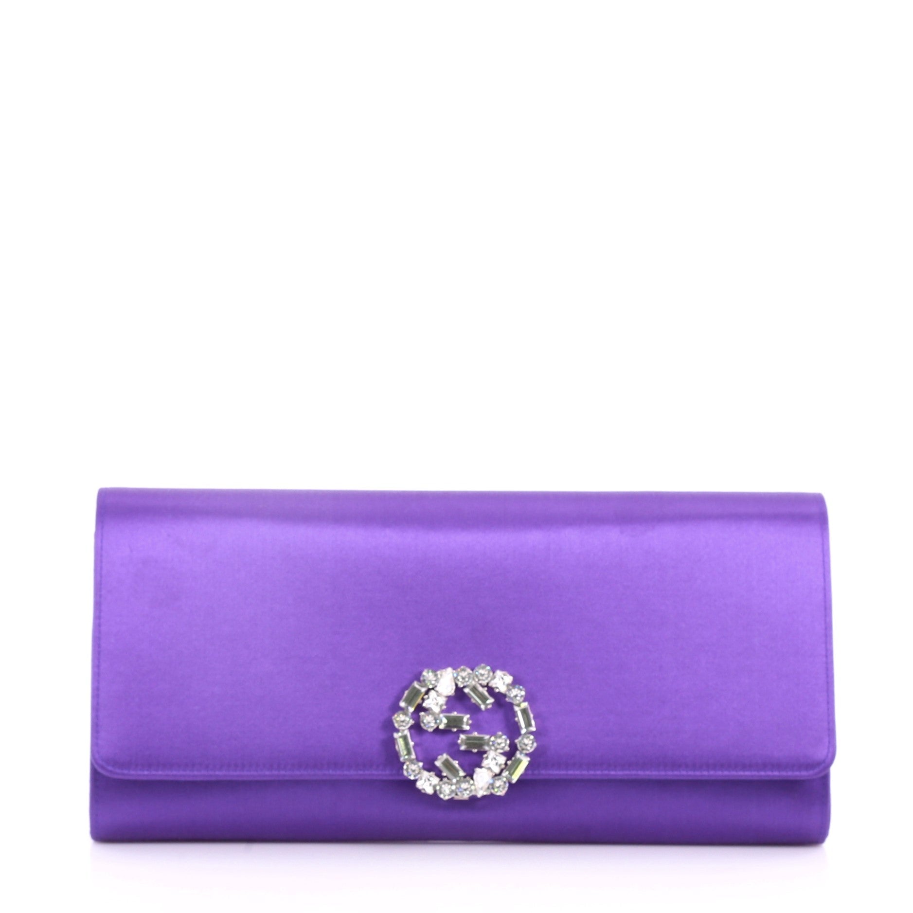 GG Broadway Clutch Satin with Crystals