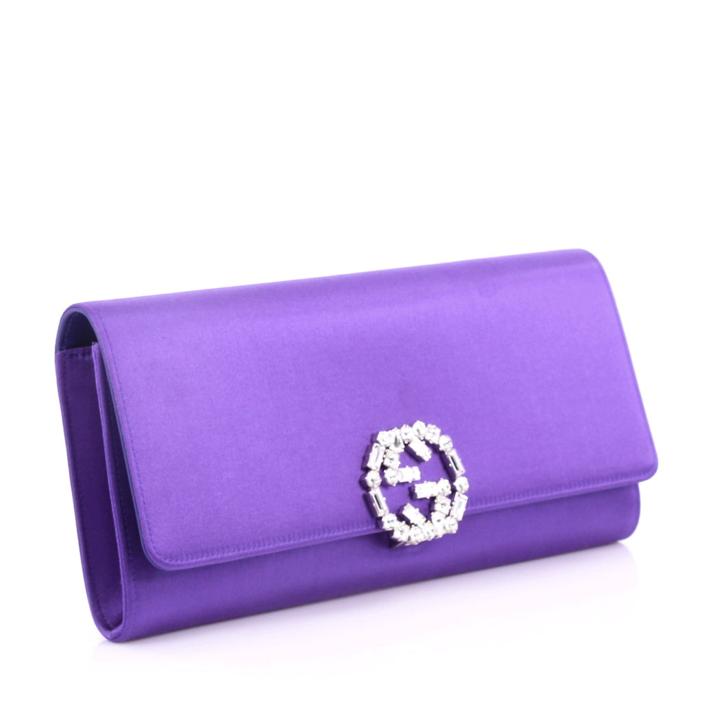 GG Broadway Clutch Satin with Crystals